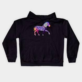 Geometric Horse Kids Hoodie